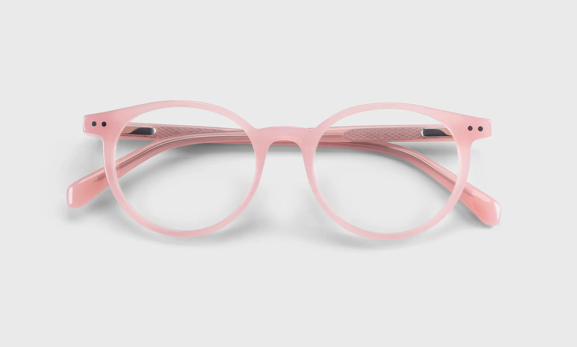 Case Closed Average Color 42 - Milky Blush Pink Front and Temples