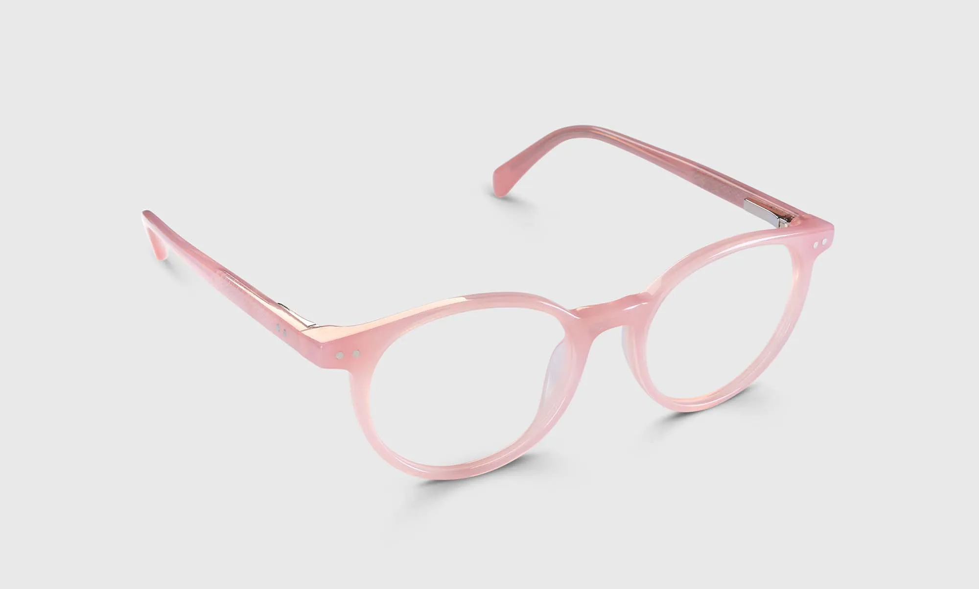 Case Closed Average Color 42 - Milky Blush Pink Front and Temples