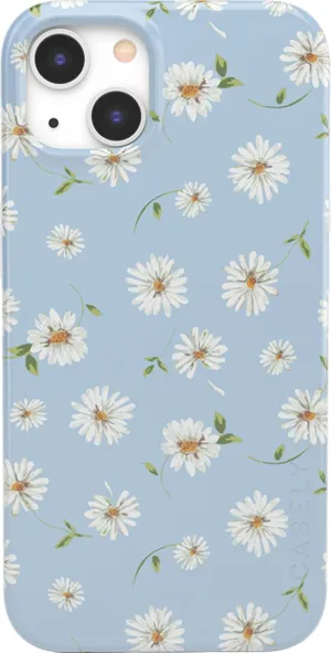 Casely iPhone 13 Case | Compatible with MagSafe | Daisy Daydream Baby Blue Floral Case