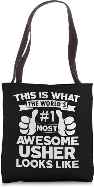 Certified cool Usher awesome looks like employee work Tote Bag