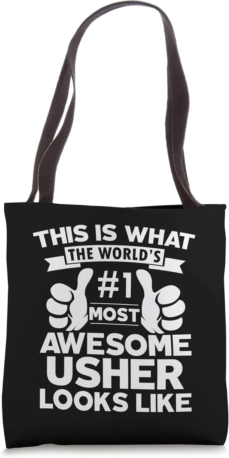 Certified cool Usher awesome looks like employee work Tote Bag