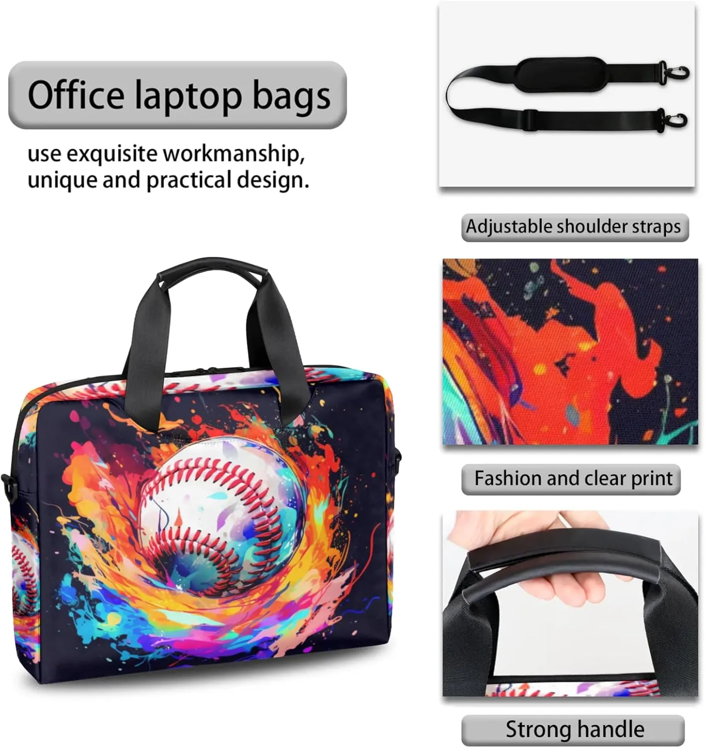 cfpolar Laptop Bag Laptop Satchel Briefcase Adjustable shoulder Carrying for 15 inch-16 inch Laptop