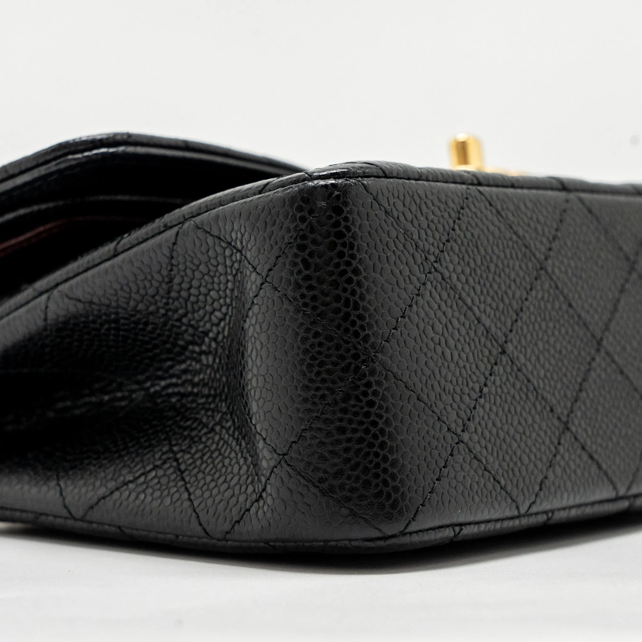 Chanel Flap Caviar Classic Black Fast international shipping Bag Double Wholesale deals  Small (Microchip)