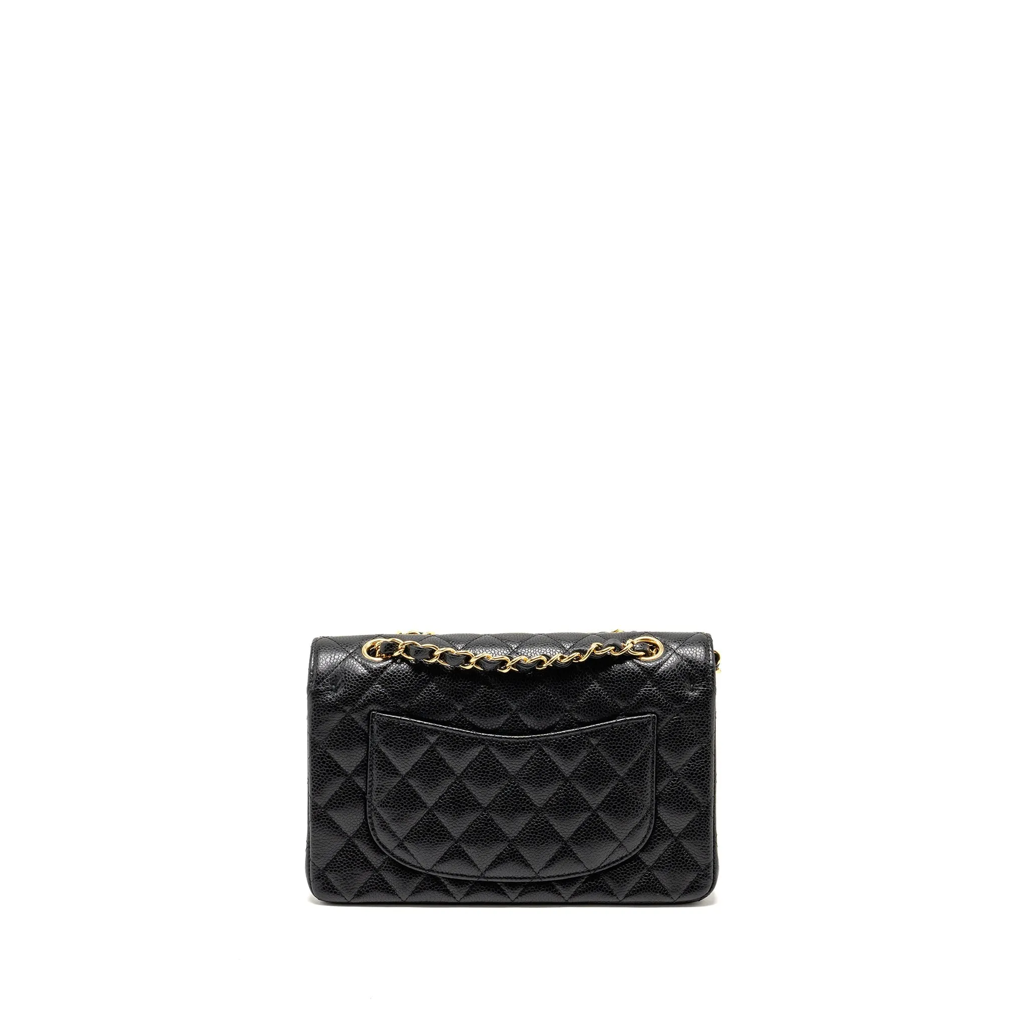 Chanel Flap Caviar Classic Black Fast international shipping Bag Double Wholesale deals  Small (Microchip)