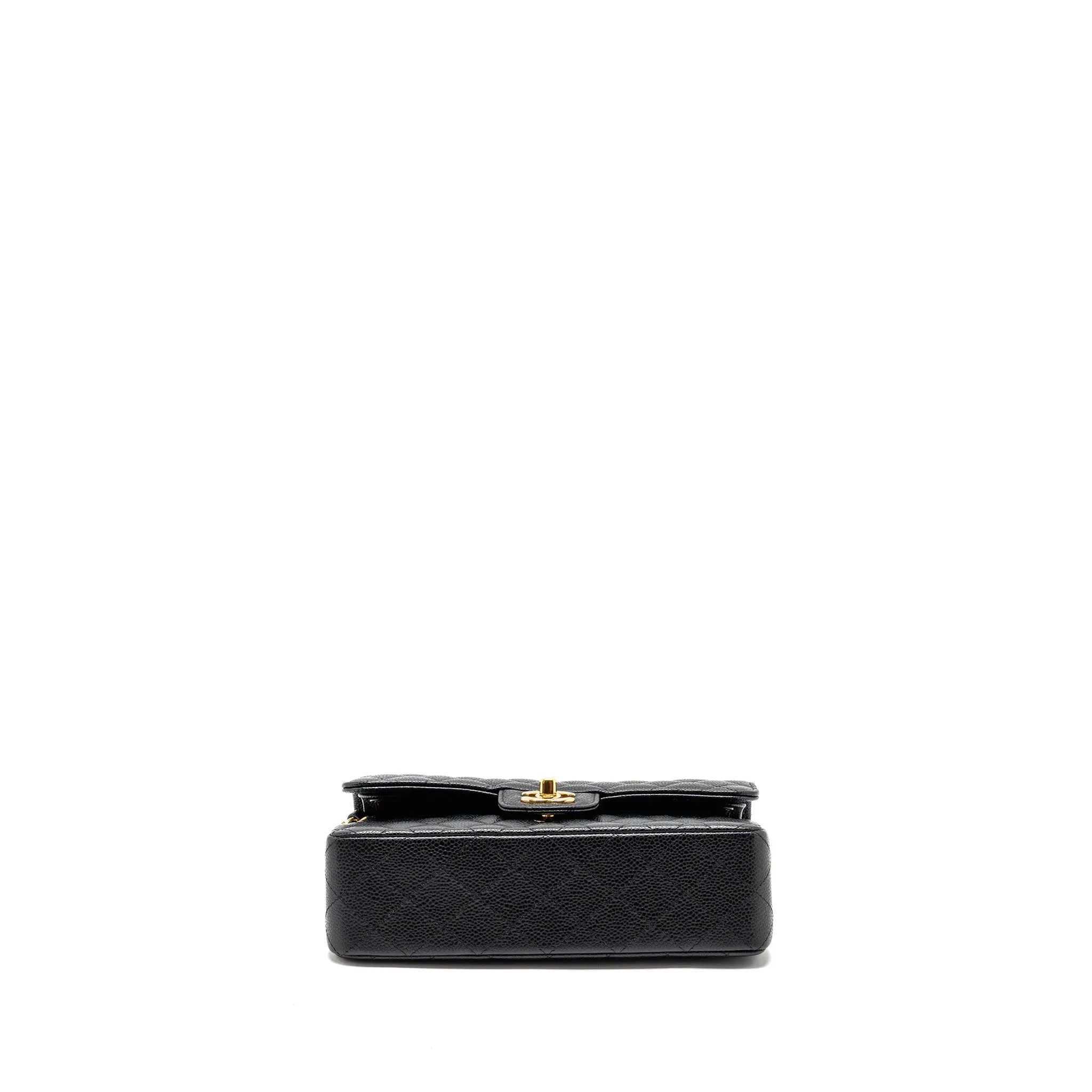 Chanel Flap Caviar Classic Black Fast international shipping Bag Double Wholesale deals  Small (Microchip)