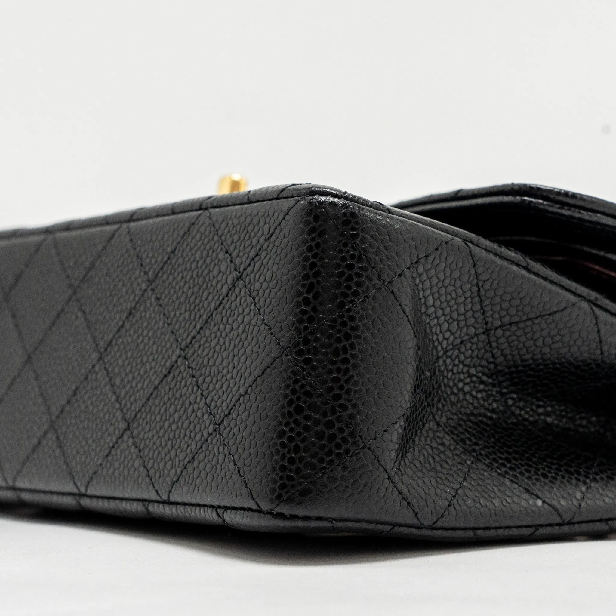 Chanel Flap Caviar Classic Black Fast international shipping Bag Double Wholesale deals  Small (Microchip)