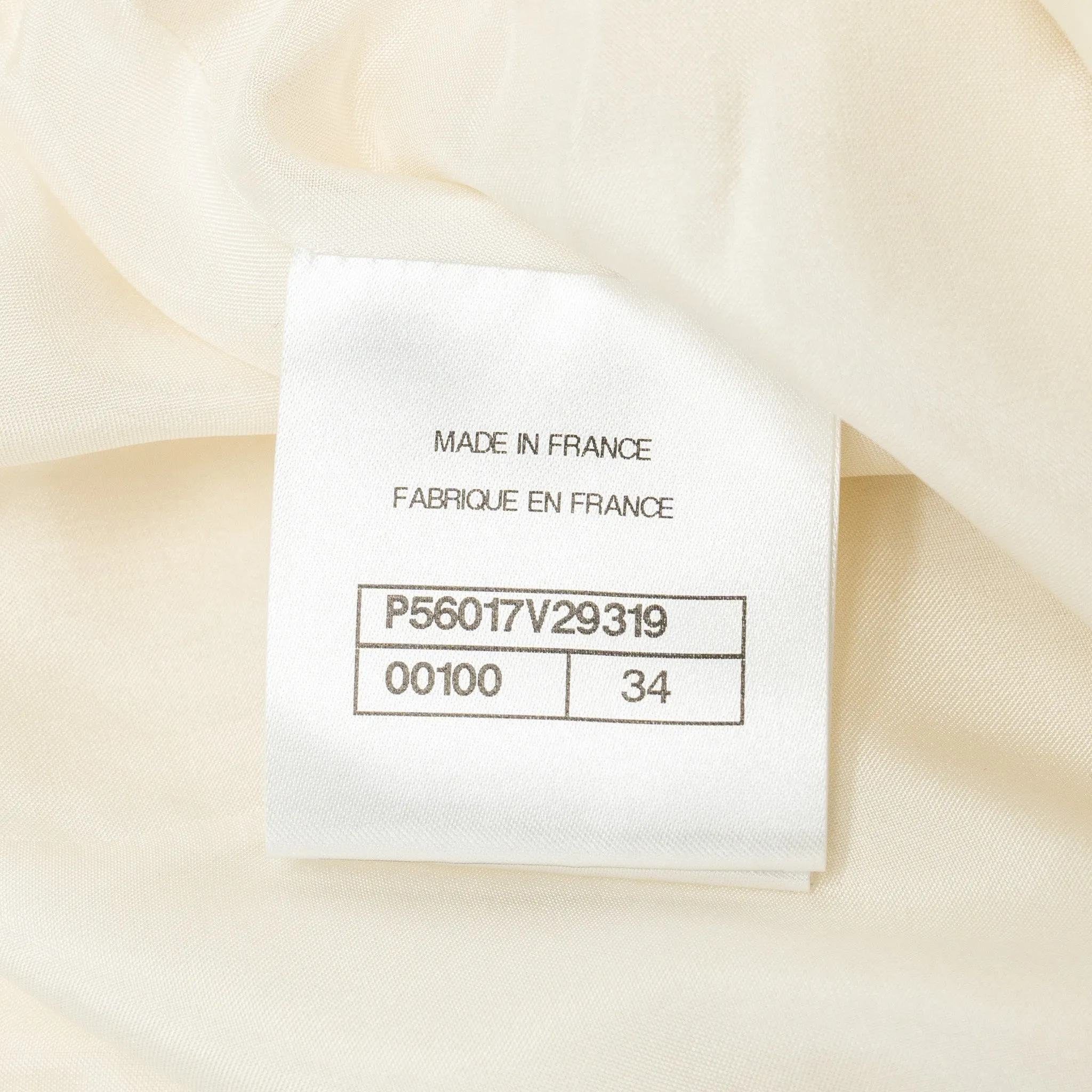 Chanel tweed white Positive feedback wide size pents leg Buy-more-save-more 34