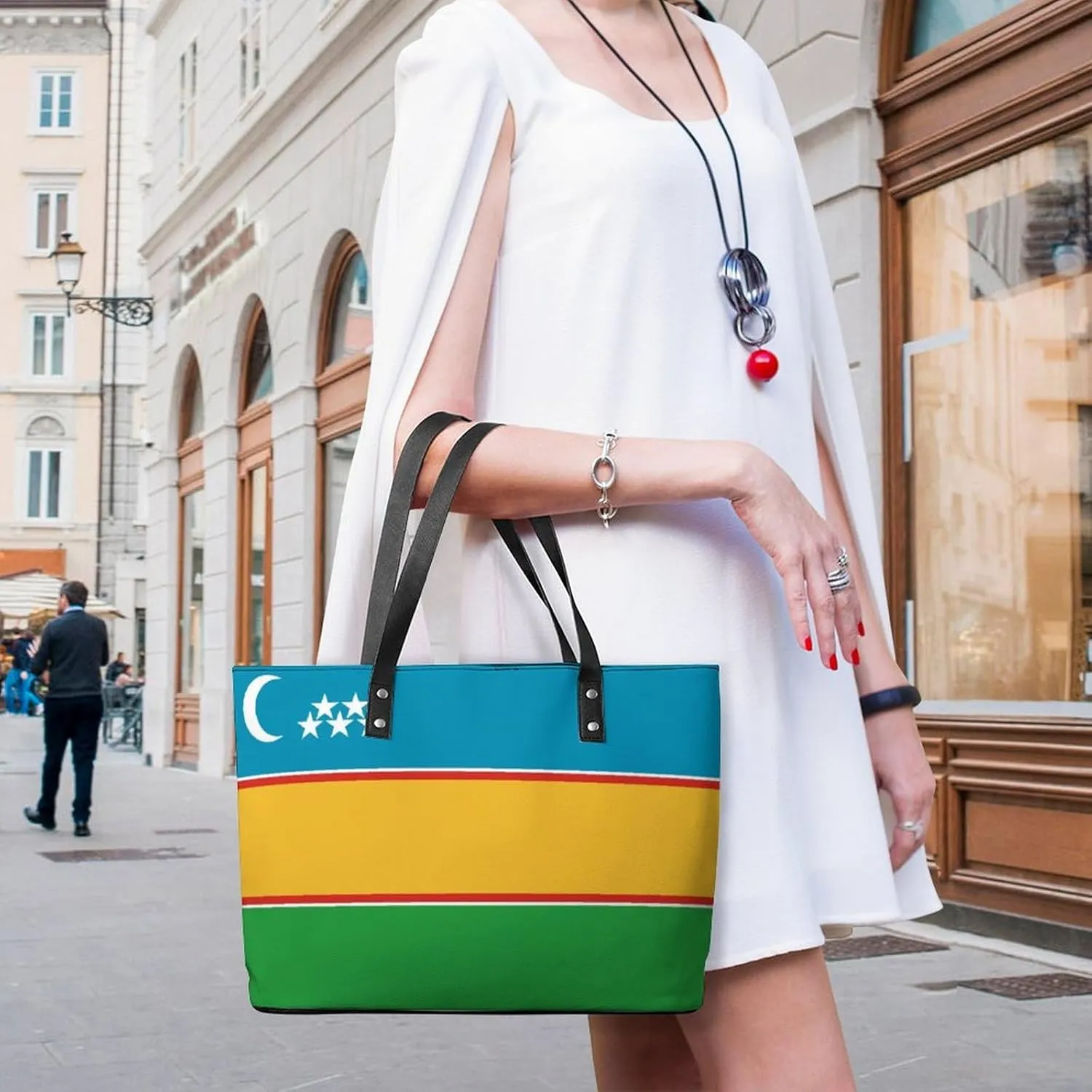 Chic British Virgin Lslands Flag Leather Tote Bag for Women Spacious and Stylish Design
