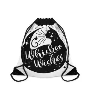 Chic Durable Whisker Wishes Drawstring Bag