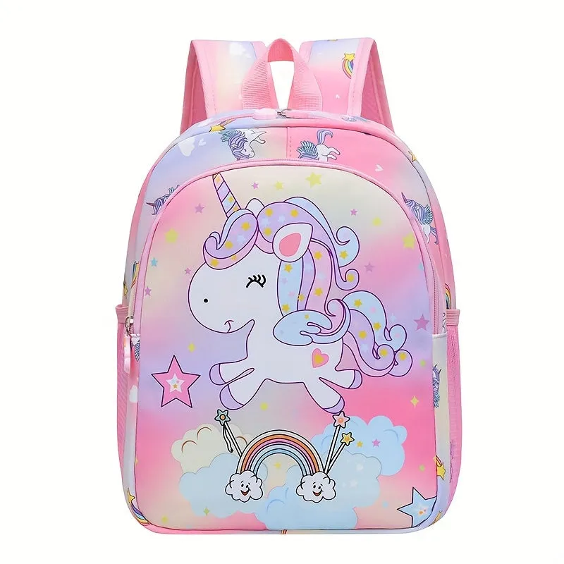 Children's Fantasy Princess Backpack With Side Net Pocket