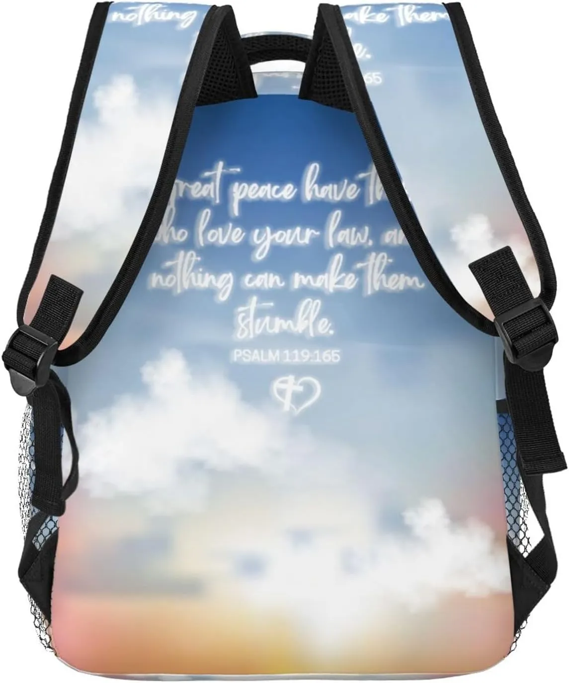 Christian Bible Laptop Backpack Jesus Backpack Travel Bag Laptop Computer Cross Backpack Bag for Women Men
