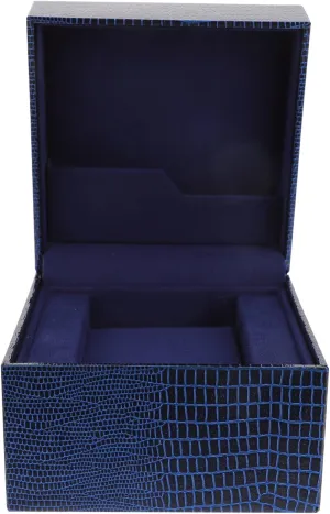 Clamshell Watch Storage Box Lizard Pattern Organizer for Home and Travel Lightweight Compact Watch Display Case Creative Flipping Design