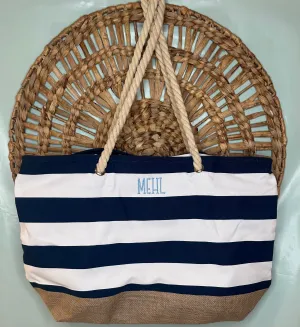 Classic Striped Pool Bag