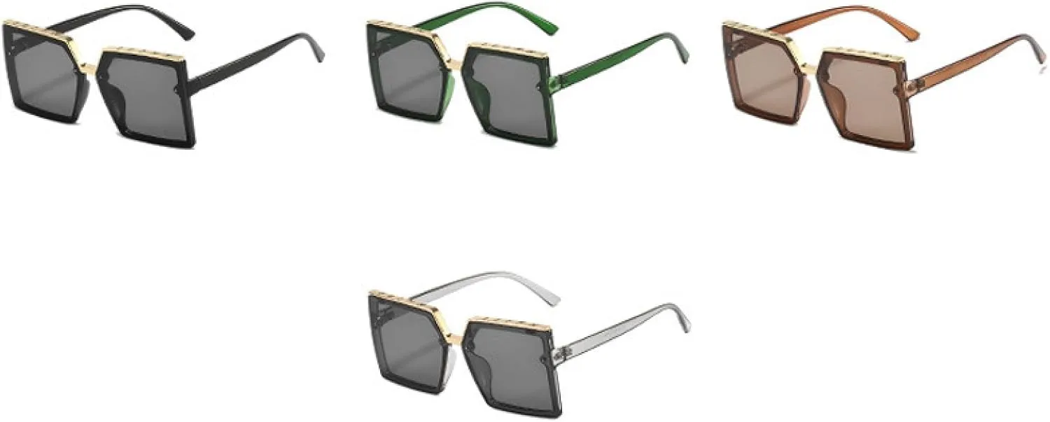 Classic Vintage Big Frame Sunglasses Women Men Trendy Outdoors Driving Fishing Sun Glasss Uv400