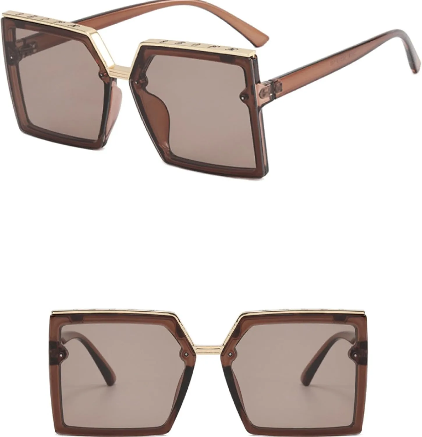 Classic Vintage Big Frame Sunglasses Women Men Trendy Outdoors Driving Fishing Sun Glasss Uv400