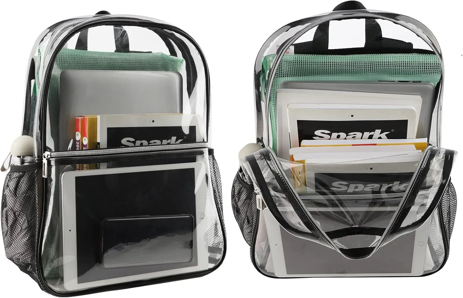 Clear Backpack Heavy Duty TPU Transparent Backpack for Sports,Work,Security Travel.…