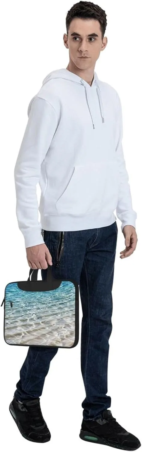 Clear Sea Water Print Versatile Laptop Bag Men's Laptop Case & Womenâ€™s Computer Bag with Shoulder Strap