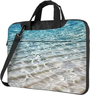 Clear Sea Water Print Versatile Laptop Bag Men's Laptop Case & Womenâ€™s Computer Bag with Shoulder Strap