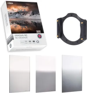 Cokin Square Filter Gradual ND Creative Kit Plus - Includes L (Z) Series Filter Holder, Gnd 1-Stop (121L), Gnd 2-Stop (121M), Gnd 3-Stop Soft (121S)