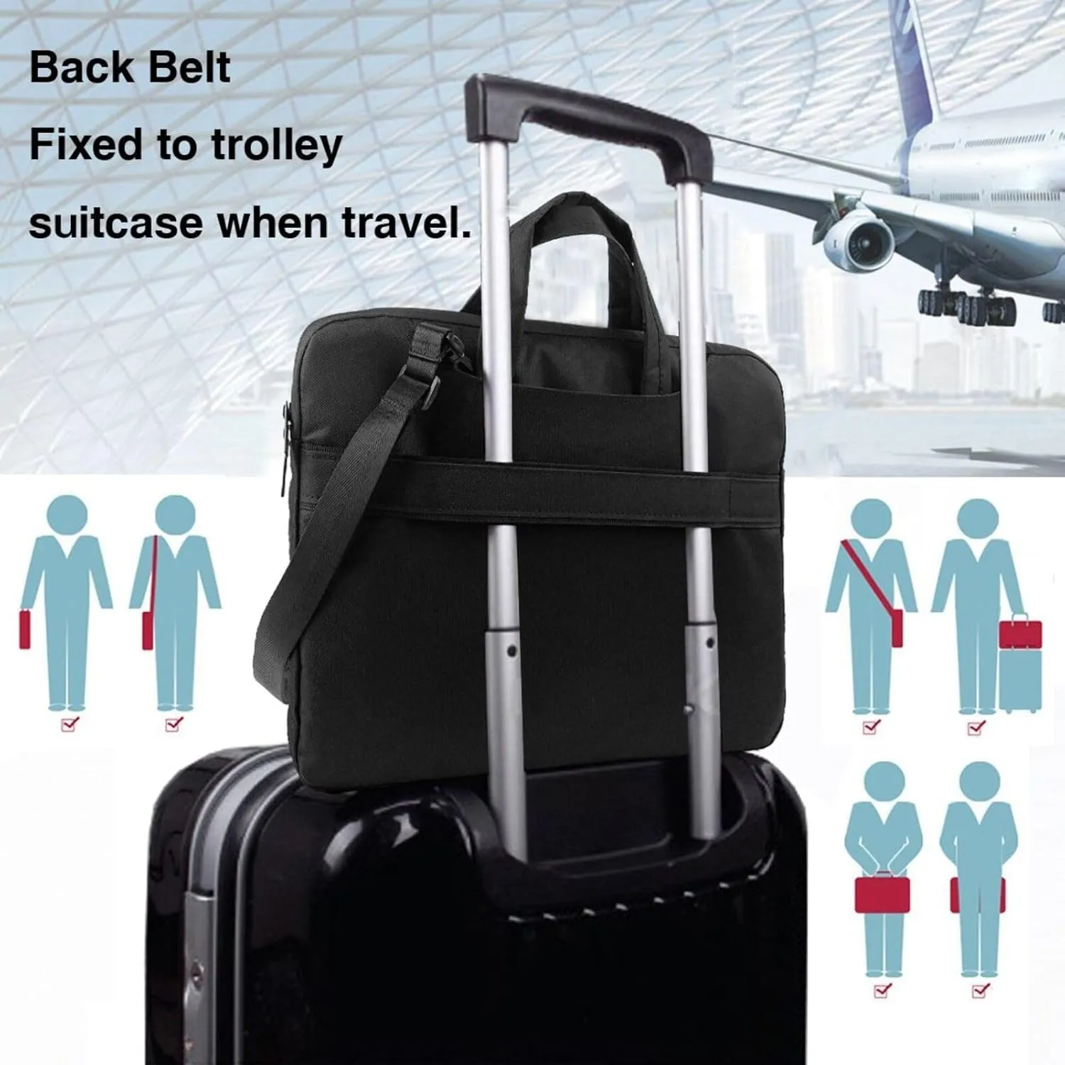 Color fragment paper Prints Laptop Bag - with Soft Interior, Multiple Pockets - Ideal for Men, Travel and Business