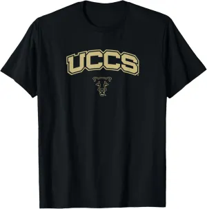 Colorado Springs UCCS Mountain Lions One Color Arch Logo T-Shirt