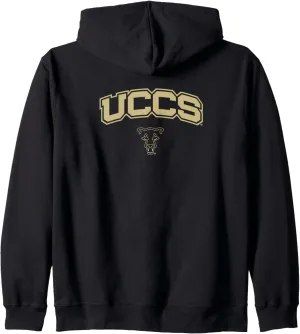 Colorado Springs UCCS Mountain Lions One Color Arch Logo Zip Hoodie