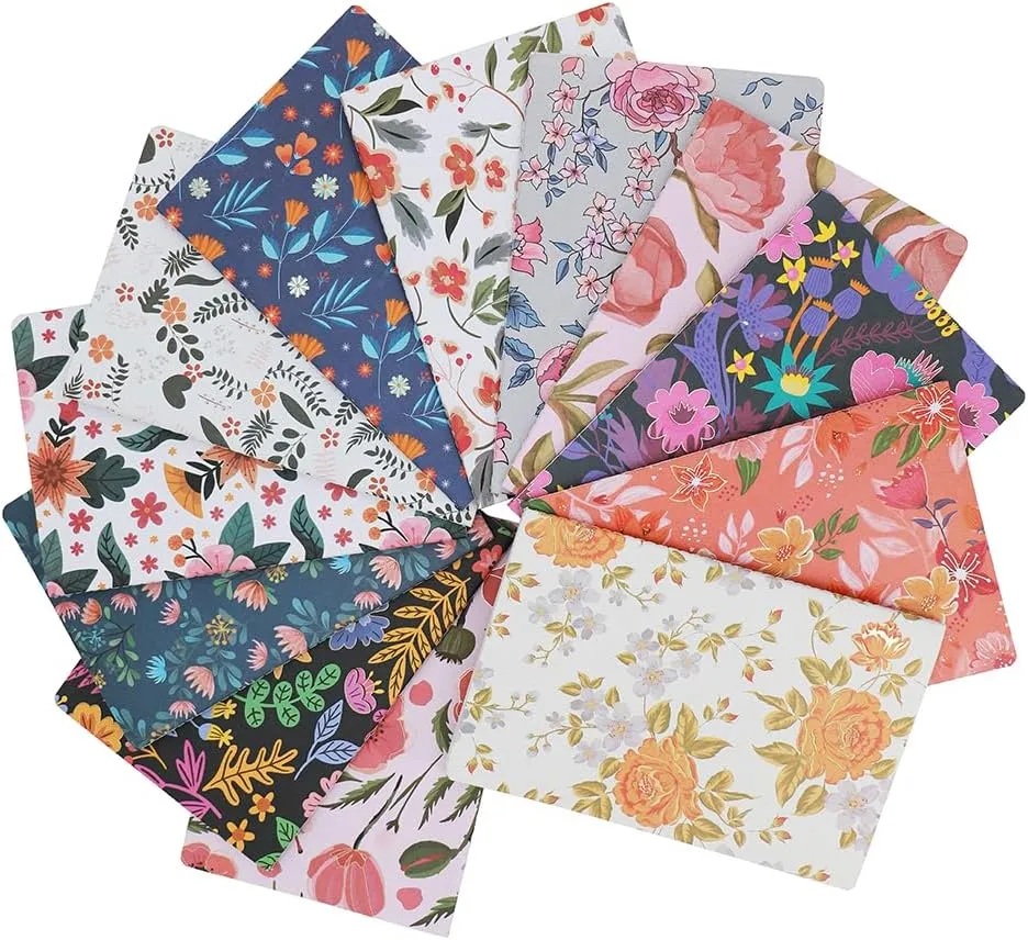 Composition Notebook Journals -12 Pack with 60 Lined Pages, 30 Sheets, Sewn Binding, Hard Cover Books，Embossed Cover in Floral Bliss Pattern (5.75 x 8.35 Inches)，for School, Office, or at-Home Use