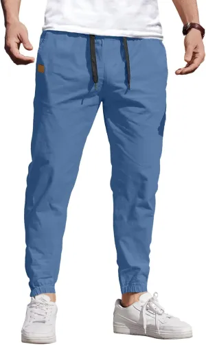 COOFANDY Mens Casual Joggers Pants Elastic Drawstring Chino Cargo Pants Hiking Outdoor Track Sweatpants