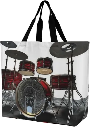 Cool Drum Set Crossbody Bag Women's Fashion Tote Bag Shoulder Tote Bag Versatile Travel Shoulder Bag Fitness Tote Bag for Fitness Trips Out