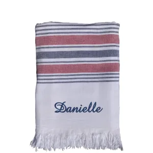 Copacabana Striped Luxury Beach Towel Personalized or Monogrammed
