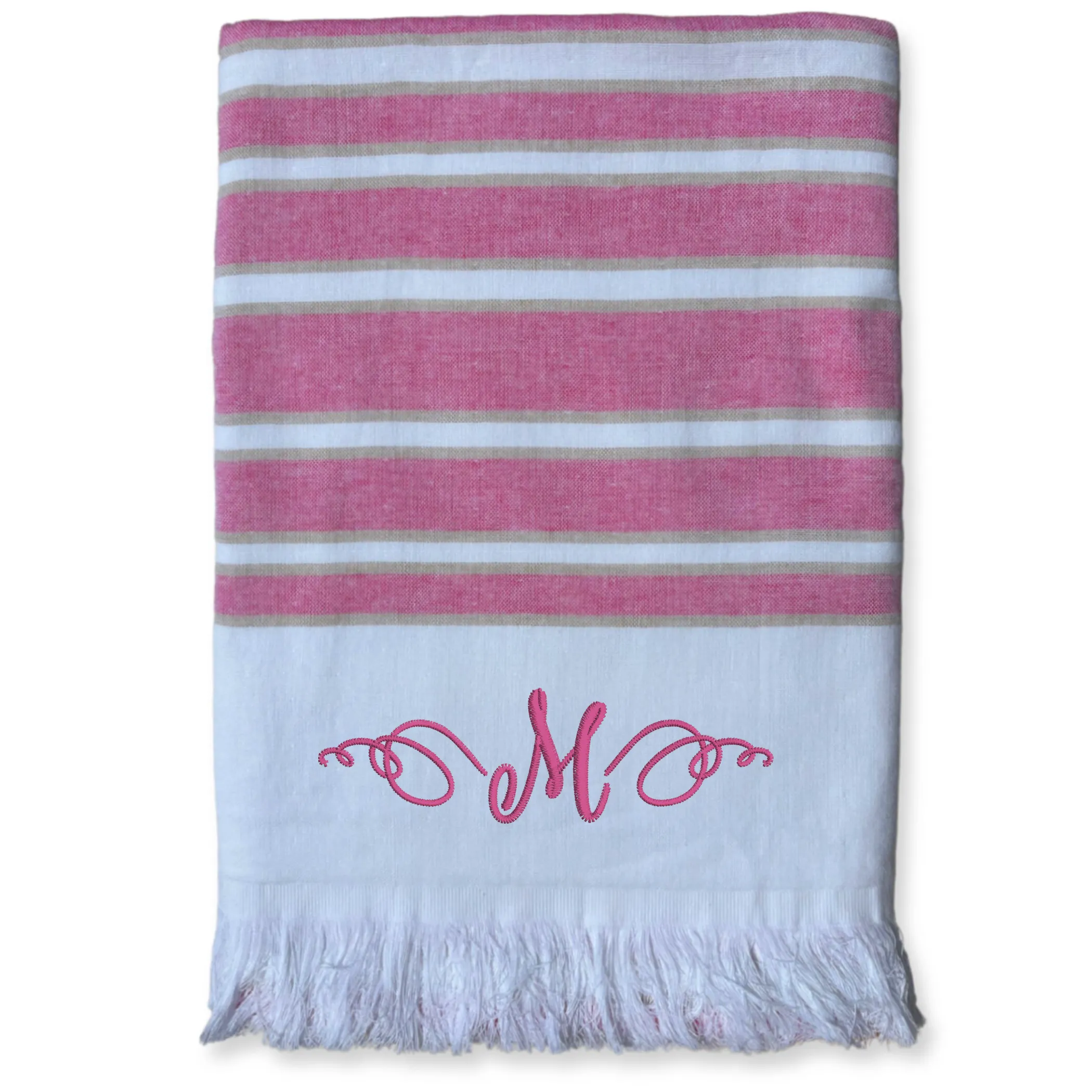 Copacabana Striped Luxury Beach Towel Personalized or Monogrammed