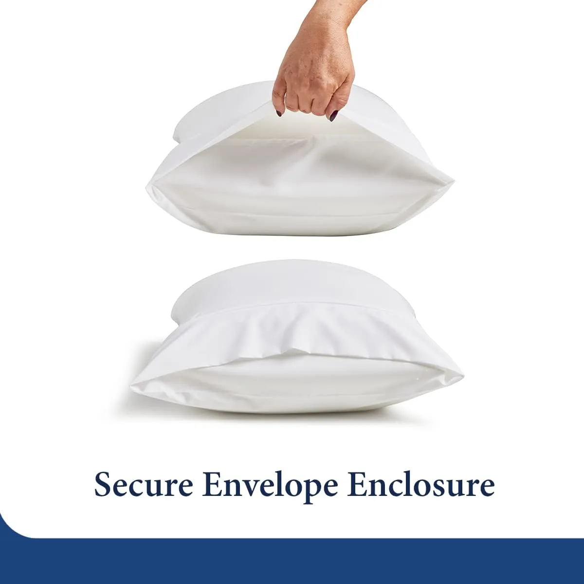 Cosy House Collection Luxury Cooling Rayon Derived from Bamboo Blend Ultra Soft Pillow Cases - Cooling & Breathable - Set of 2 Pillowcases with Envelope Closure (Standard, Silver)