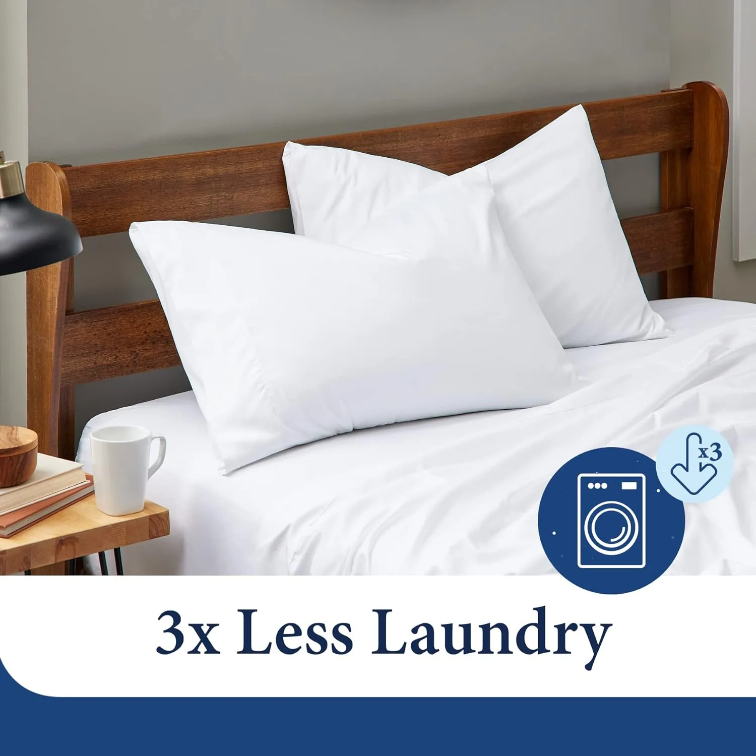 Cosy House Collection Luxury Cooling Rayon Derived from Bamboo Blend Ultra Soft Pillow Cases - Cooling & Breathable - Set of 2 Pillowcases with Envelope Closure (Standard, Silver)