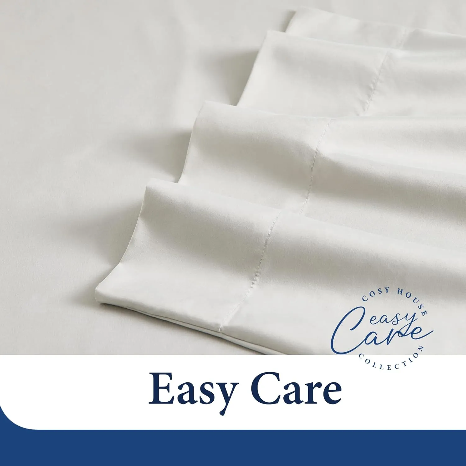 Cosy House Collection Luxury Cooling Rayon Derived from Bamboo Blend Ultra Soft Pillow Cases - Cooling & Breathable - Set of 2 Pillowcases with Envelope Closure (Standard, Silver)