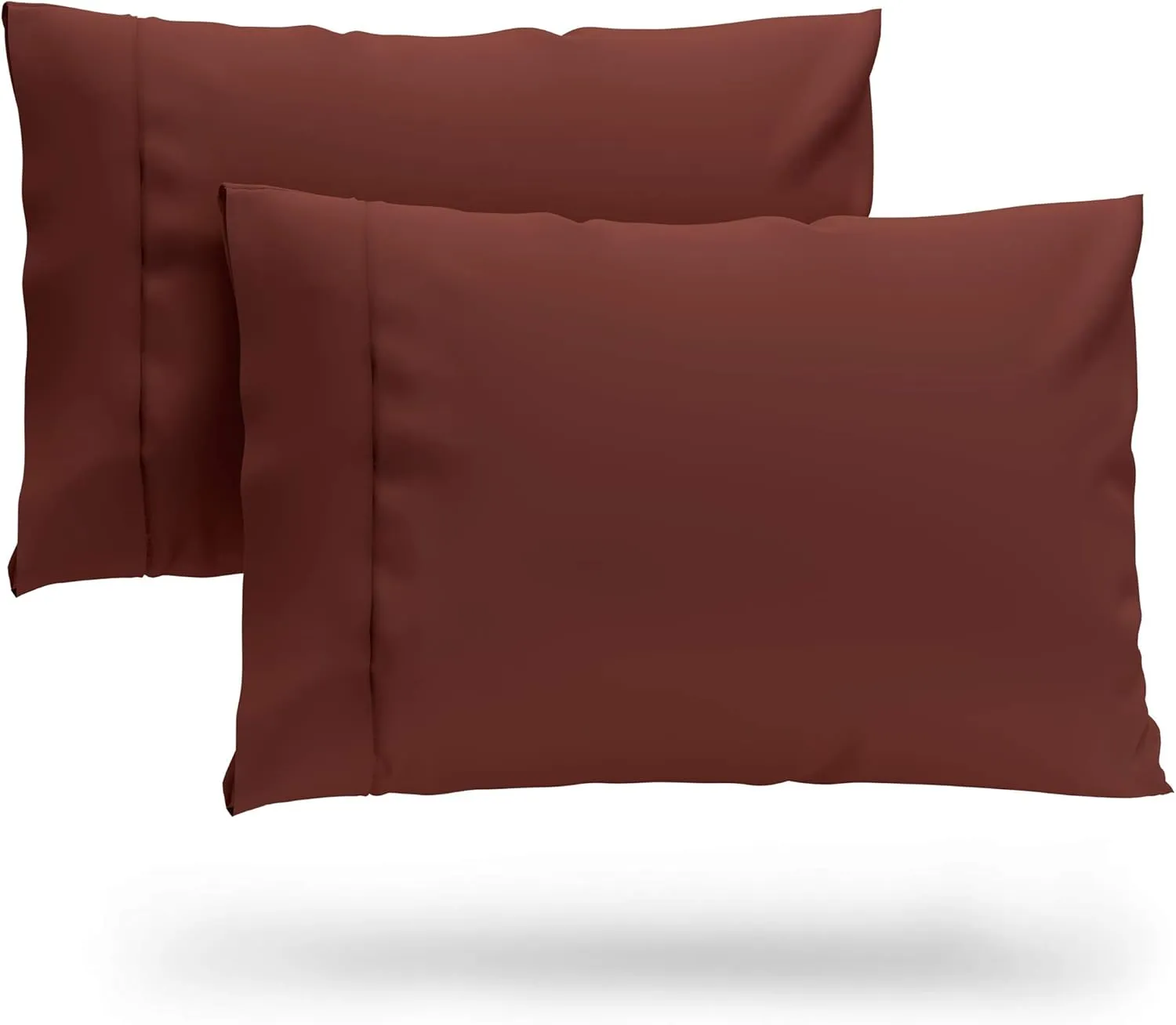 Cosy House Collection Premium Rayon Derived from Bamboo Pillowcase Set of 2 - Ultra Soft, Cooling & Breathable Bedding (King, Burgundy)