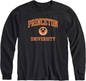Cotton Long Sleeve T-Shirt with Crest Logo School Color, Unisex