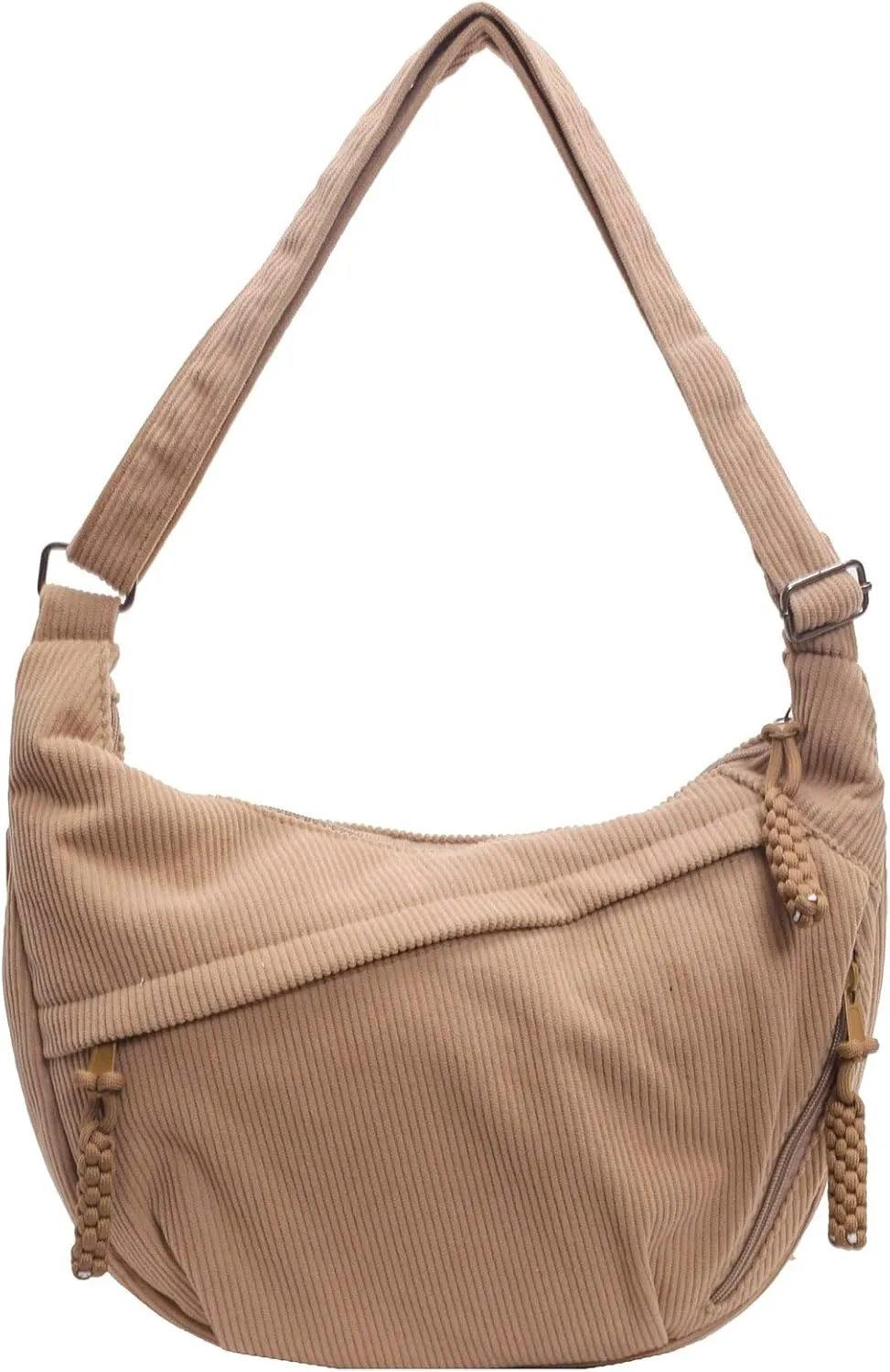 Crescent Crossbody Bags for Women Nylon Slouchy Sling Hobo Bag,Spacious Dumpling Shoulder Handbag Cross Body Purses