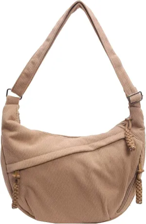 Crescent Crossbody Bags for Women Nylon Slouchy Sling Hobo Bag,Spacious Dumpling Shoulder Handbag Cross Body Purses