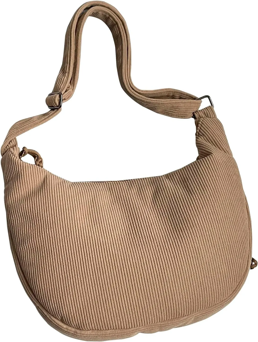 Crescent Crossbody Bags for Women Nylon Slouchy Sling Hobo Bag,Spacious Dumpling Shoulder Handbag Cross Body Purses