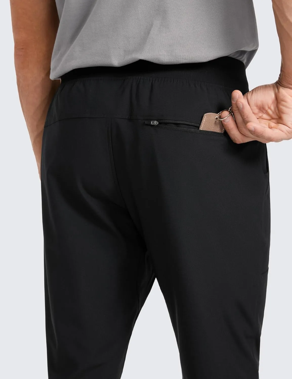 CRZ YOGA All Day Comfy Golf Joggers Pants for Men 30'' Quick Dry Lightweight Stretch Work Casual Sweatpants with Pockets