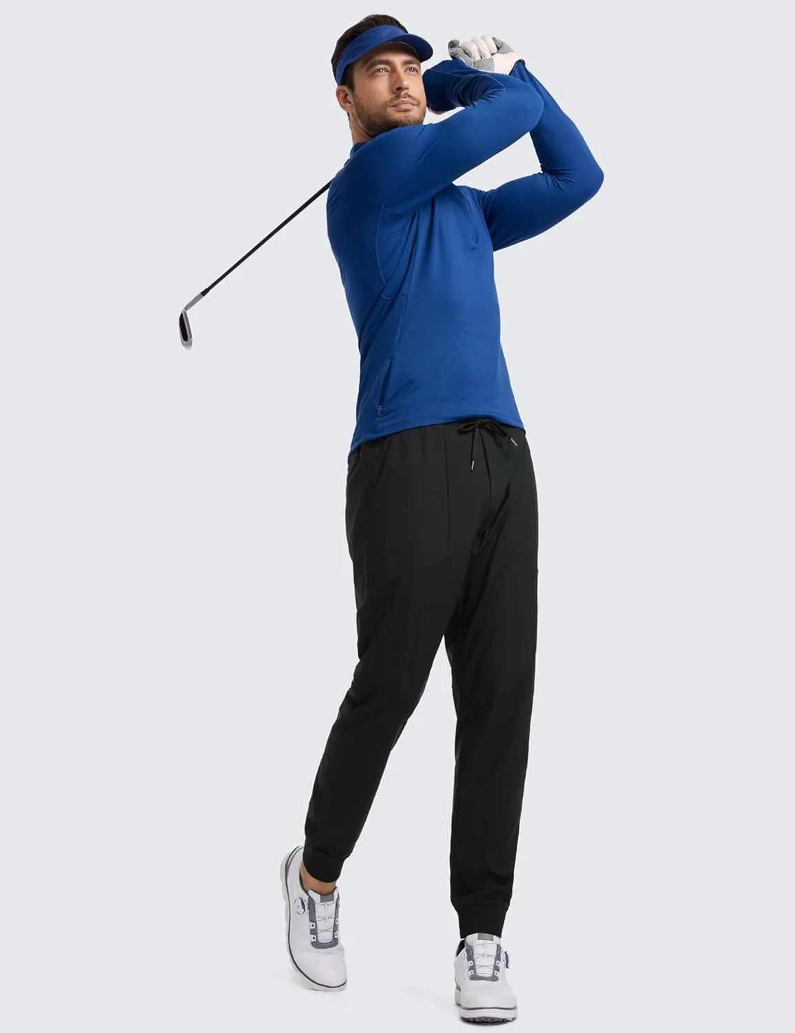 CRZ YOGA All Day Comfy Golf Joggers Pants for Men 30'' Quick Dry Lightweight Stretch Work Casual Sweatpants with Pockets
