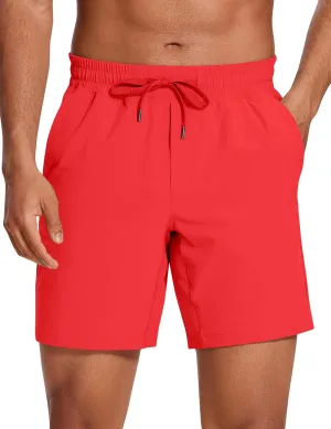 CRZ YOGA Men's Linerless Workout Shorts - 7'' Quick Dry for Running Sports Athletic Gym with Pockets