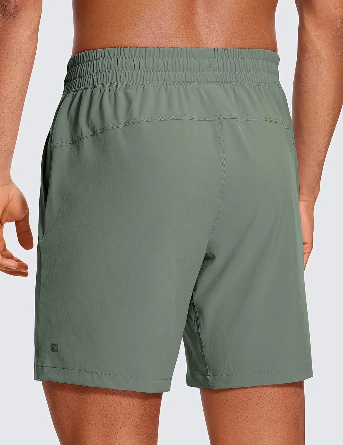 CRZ YOGA Men's Linerless Workout Shorts - 7'' Quick Dry for Running Sports Athletic Gym with Pockets