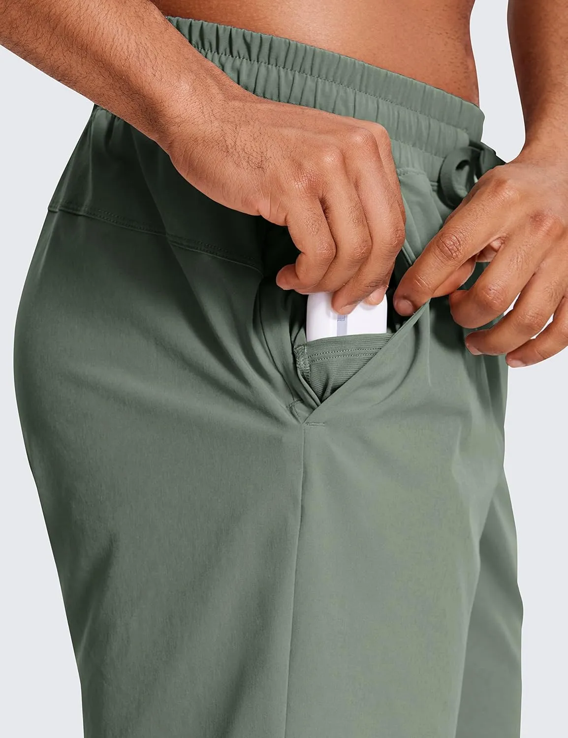CRZ YOGA Men's Linerless Workout Shorts - 7'' Quick Dry for Running Sports Athletic Gym with Pockets