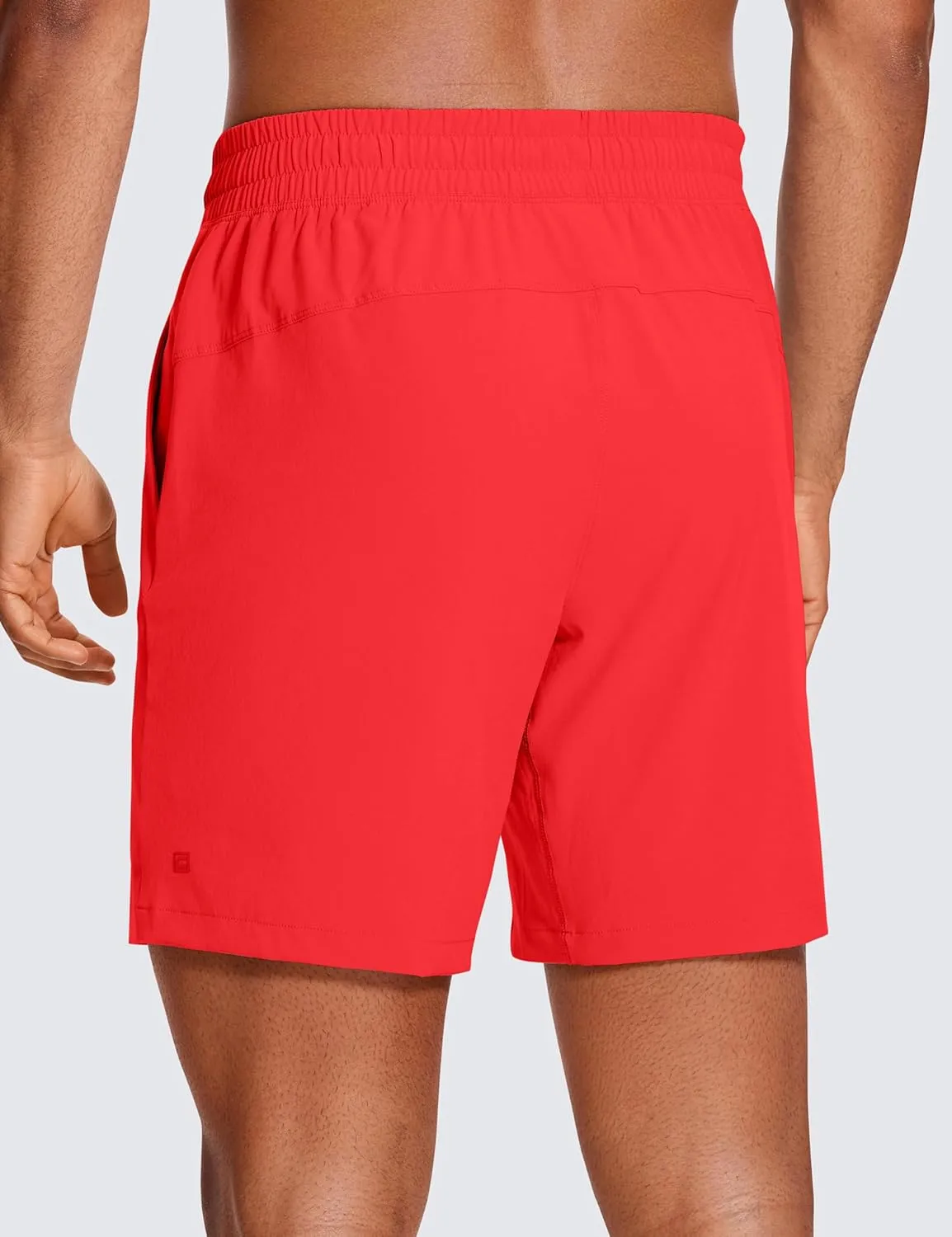 CRZ YOGA Men's Linerless Workout Shorts - 7'' Quick Dry for Running Sports Athletic Gym with Pockets