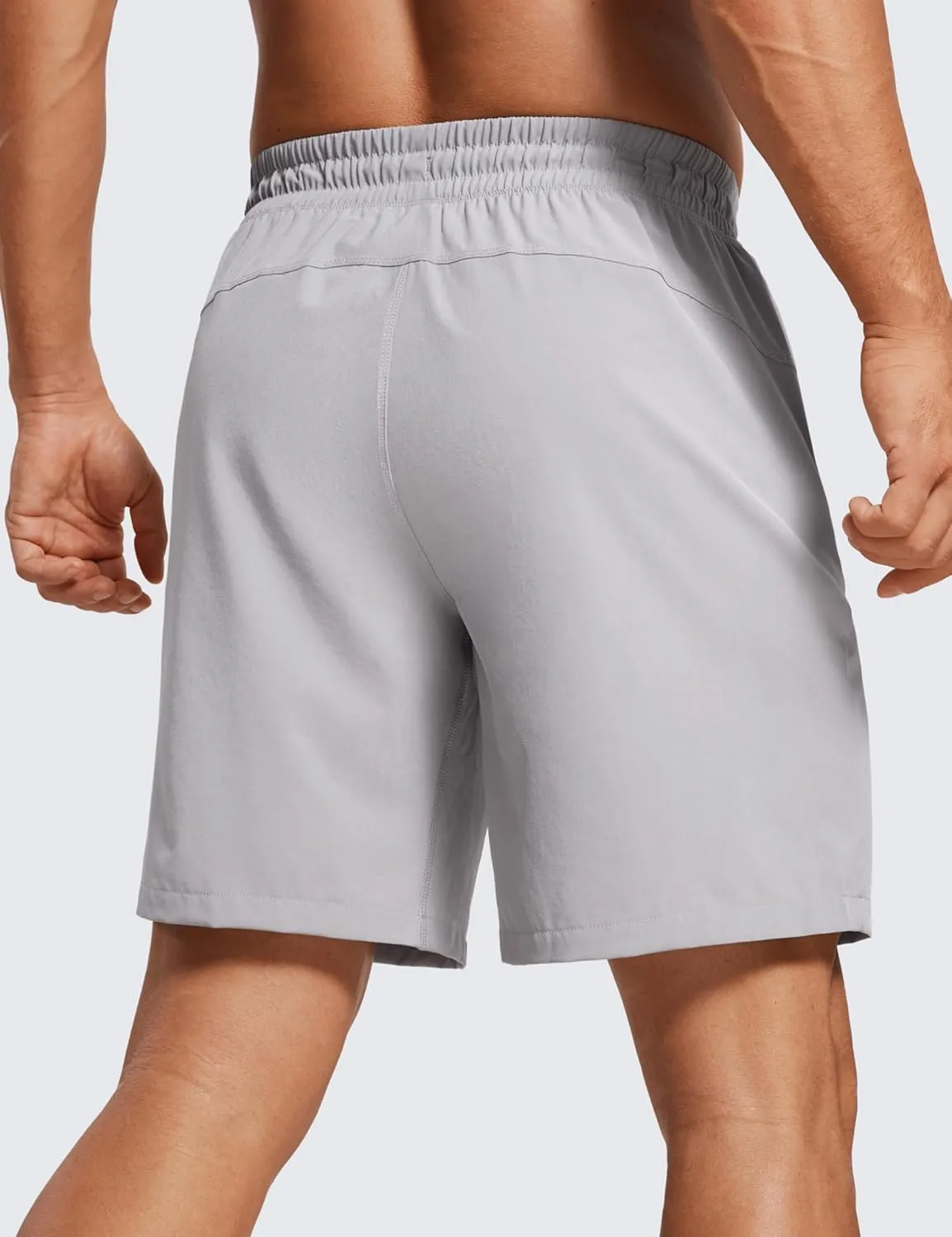 CRZ YOGA Men's Linerless Workout Shorts - 7'' Quick Dry for Running Sports Athletic Gym with Pockets