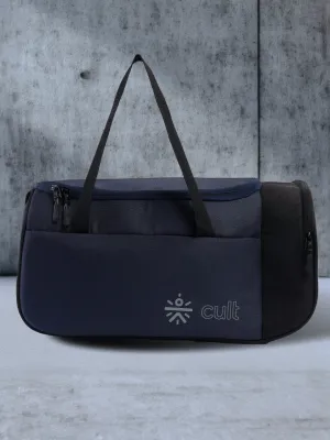 Cult 25 Litre Gym/Duffle Bag for Men & Women | Duffle Bag with Side Pocket & Shoulder Strap | Comfortable Handle | Black Navy