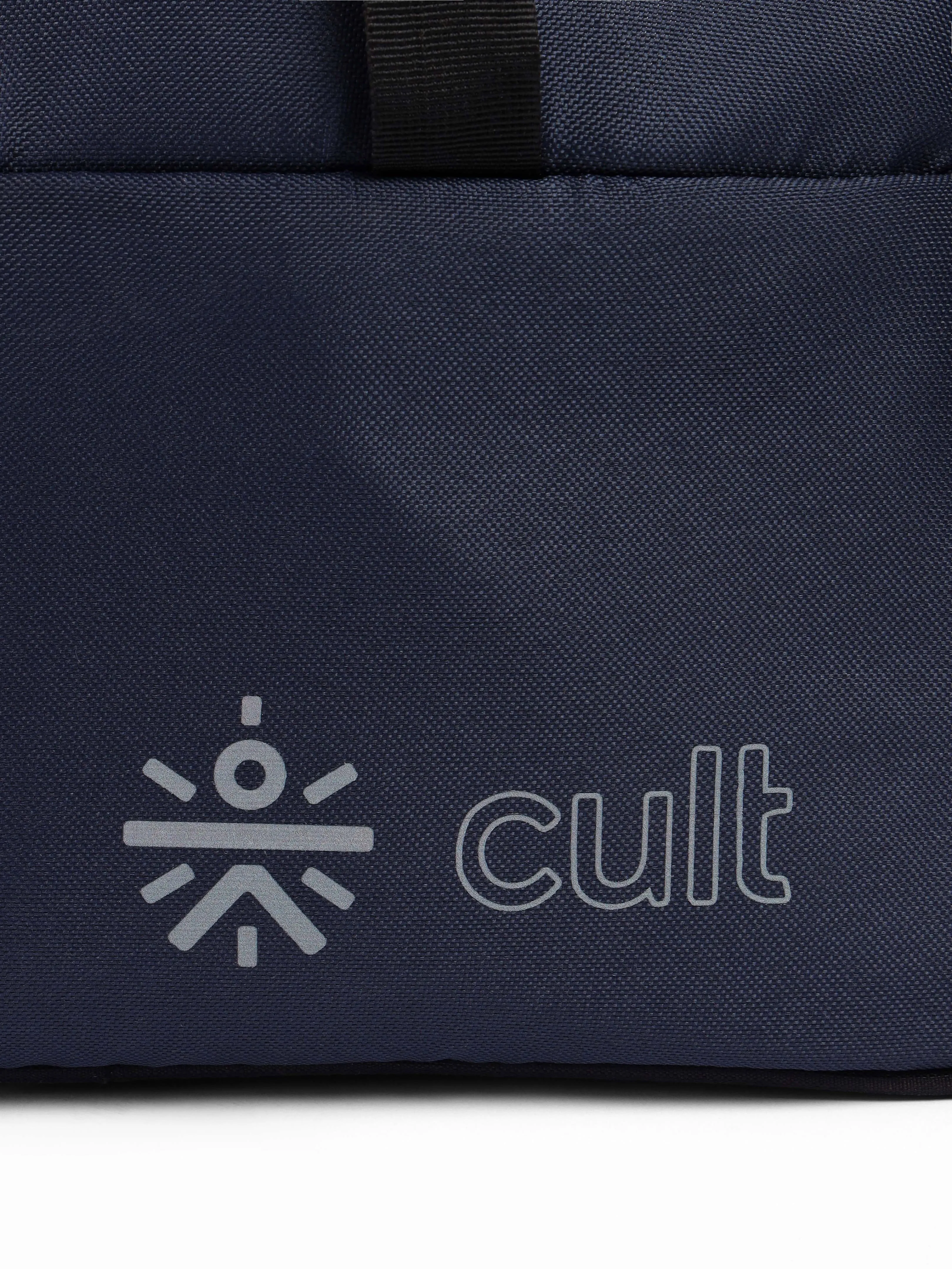 Cult 25 Litre Gym/Duffle Bag for Men & Women | Duffle Bag with Side Pocket & Shoulder Strap | Comfortable Handle | Black Navy