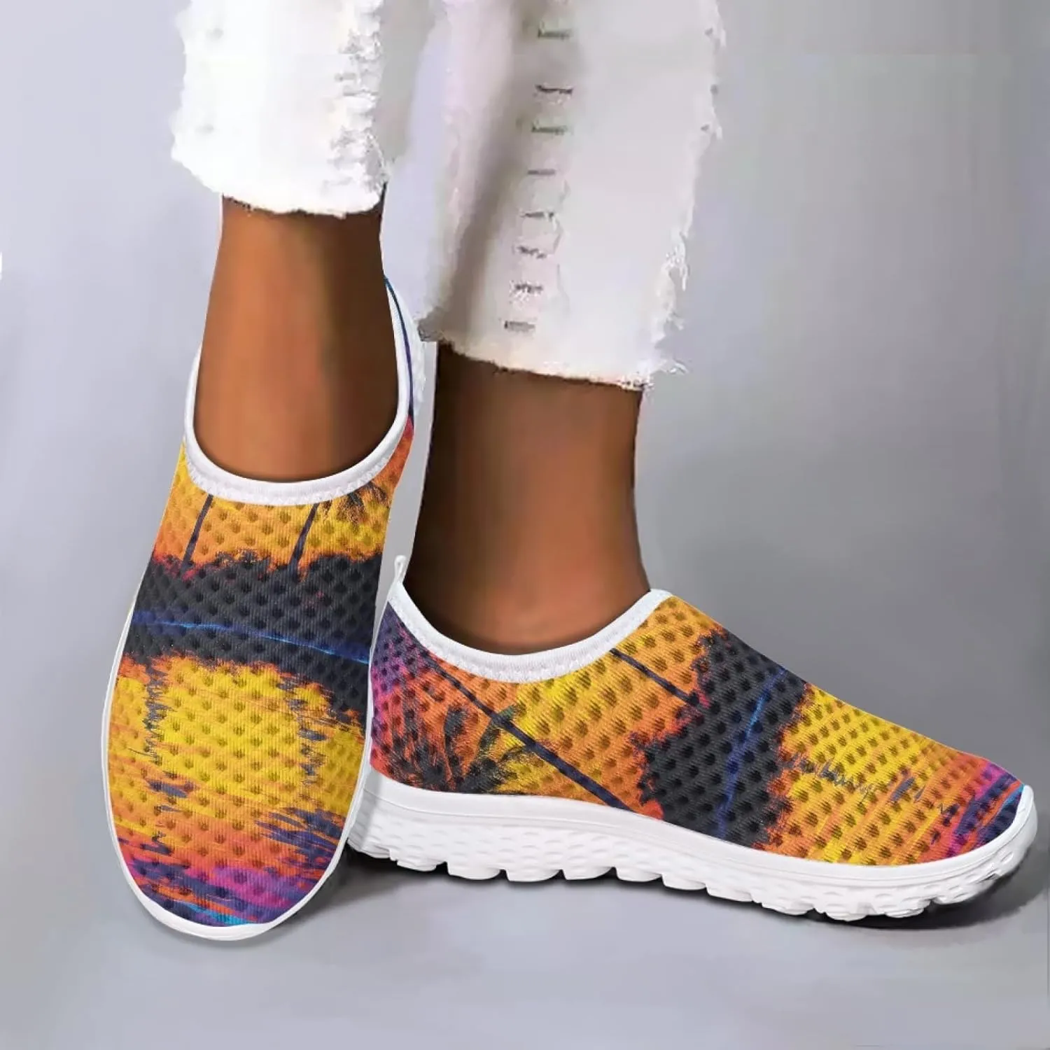 Cumagical Breathable Mesh Running Shoes for Women Lightweight Athletic Sneakers Footwear Comfort