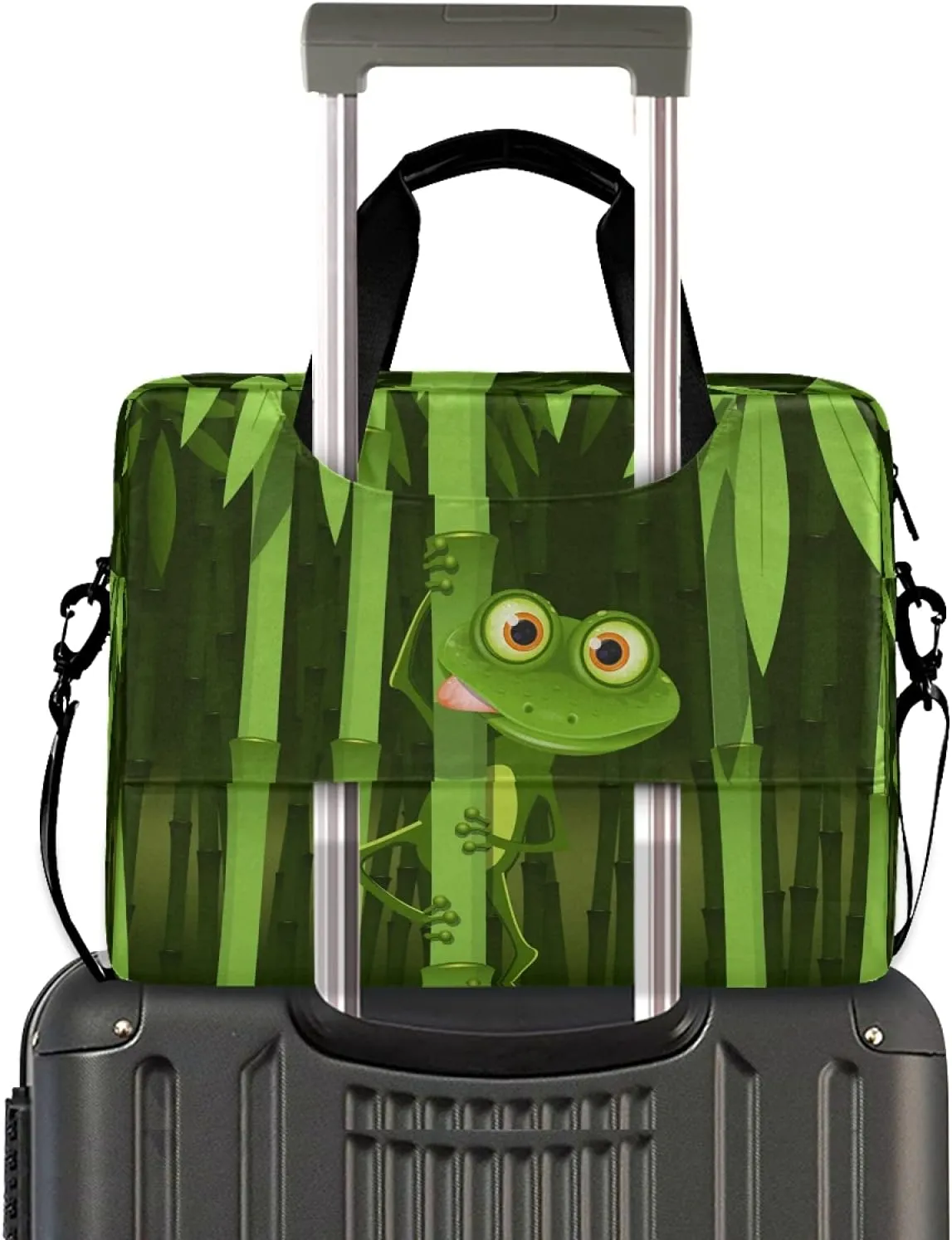Curious Frog Laptop Messenger Bag Case Sleeve Crossbody Briefcase for Men Women with Shoulder Strap Handle 13 14 15.6 inch
